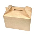 Caixa Presente/Lunch Box Cartolina Kraft Lisa 22,5x14,5x15cm - Take Away/Presente/Pastelaria/Bolos – Norpack