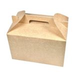 Caixa Presente/Lunch Box Cartolina Kraft Lisa 22,5x14,5x15cm - Take Away/Presente/Pastelaria/Bolos – Norpack - Image 5
