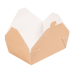 Caixa Cartolina Kraft / Branco 11,3x9x6,3cm 780ml Pack 50 – Norpack - Image 2