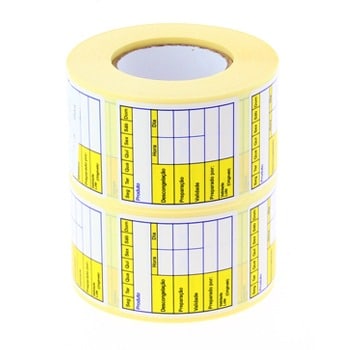 300100277-1.jpg Rolo Etiquetas Pré Impressas p/Congelação 40x45mm - Pack 2 rolos c/500 uni – Norpack - Image 1