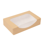 Caixa Kraft c/Janela 20x12x4,5cm Pack 50 - Take Away/Pastelaria/Bolos/Sushi – Norpack - Image 5