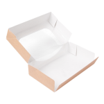 Caixa Kraft c/Janela 20x12x4,5cm Pack 50 - Take Away/Pastelaria/Bolos/Sushi – Norpack - Image 6