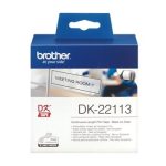 Rolo Pelicula Contínuo Autocolante Transparente DK22113 - 62 MM x 15,24MTS para impressoras QL BROTHER – Norpack