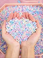 Saquinho com bolinhas de Espuma Coloridas p/Enchimento Pastelaria/Presentes – Norpack