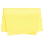 Papel Seda Amarelo Claro 62x86cm - Pack 20Fls – Norpack