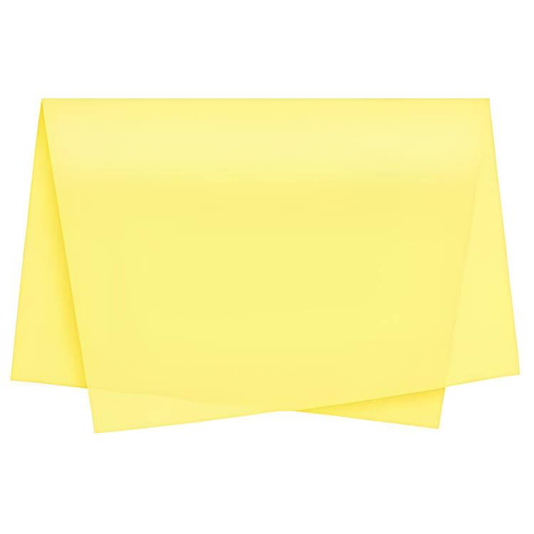 3001003688-1-1.jpg Papel Seda Amarelo Claro 62x86cm - Pack 20Fls – Norpack - Image 1