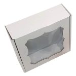 Caixa Cartão Presente / Envio Postal c/Janela Vintage - 20x20x7cm – Norpack - Image 4