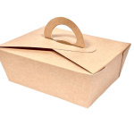 Caixa Cartolina Kraft c/ asa 16x9,5x6cm 1000ml - Take Away – Norpack