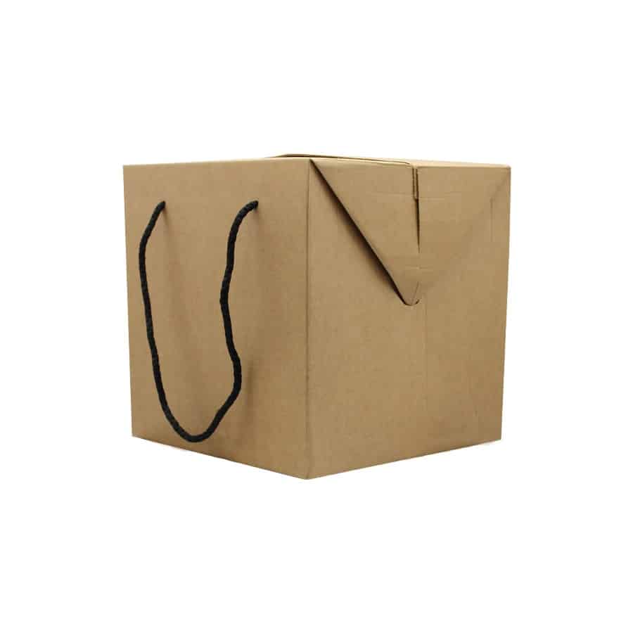 3001004108-1.jpg Caixa Presente Kraft c/Cordão 250x250x250mm – Norpack - Image 1