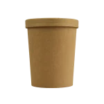 Caixa Cartão p/Alimentar Kraft 960ml c/ Tampa Cartão - Take Away / Sopa Pack 25 unidades – Norpack - Image 5