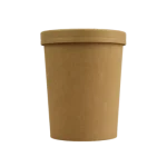 Caixa Cartão p/Alimentar Kraft 960ml c/ Tampa Cartão - Take Away / Sopa Pack 25 unidades – Norpack - Image 10