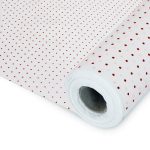 Rolo Papel Seda c/Impressão Bolinhas Vermelhas 62cmx100mtrs – Norpack