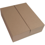 Caixa Cartão Kraft p/3 Garrafas Vinho c/Divisória 35x26x10cm – Norpack - Image 2