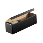 Caixa Cartão Preta p/ 1 Garrafa 34x9x9cm – Norpack