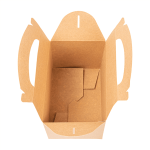 Caixa Cartolina Kraft Cabaz / Presente / Lunch Box 15,8x10,5x11cm - Take Away/Presente/Pastelaria/Bolos/Festas Infantis – Norpack - Image 2