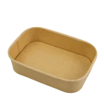 Caixa Cartão Kraft Retangular 500ML / 1000ML c/Tampa - Take Away/Pastelaria/Bolos/Sushi – Norpack - Image 7