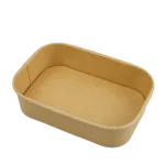 Caixa Cartão Kraft Retangular 500ML / 1000ML c/Tampa - Take Away/Pastelaria/Bolos/Sushi – Norpack - Image 15