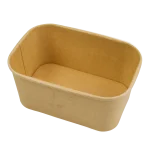 Caixa Cartão Kraft Retangular 500ML / 1000ML c/Tampa - Take Away/Pastelaria/Bolos/Sushi – Norpack - Image 8