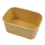 Caixa Cartão Kraft Retangular 500ML / 1000ML c/Tampa - Take Away/Pastelaria/Bolos/Sushi – Norpack - Image 16