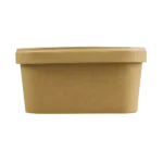 Caixa Cartão Kraft Retangular 500ML / 1000ML c/Tampa - Take Away/Pastelaria/Bolos/Sushi – Norpack - Image 13