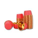 Copo Papel Queques Vermelho 5cmx6.5cmx4cm Pack 50 – Norpack