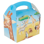 Caixa Cartolina Branca Presente/Lunch Box Criança Selva 17x16x10cm Pack 50 unidades - Take Away/Presente/Pastelaria/Bolos/Festas – Norpack