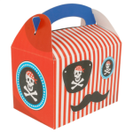 Caixa Cartolina Branca Presente/Lunch Box Criança Piratas 17x16x10cm Pack 50 unidades - Take Away/Presente/Pastelaria/Bolos/Festas Infantis – Norpack - Image 3