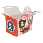 Caixa Cartolina Branca Presente/Lunch Box Criança Piratas 17x16x10cm Pack 50 unidades - Take Away/Presente/Pastelaria/Bolos/Festas Infantis – Norpack - Image 2