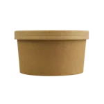 Caixa cartão p/ Alimentar Kraft 1000ml c/ Tampa Cartão - Take Away / Sopa – Norpack - Image 5