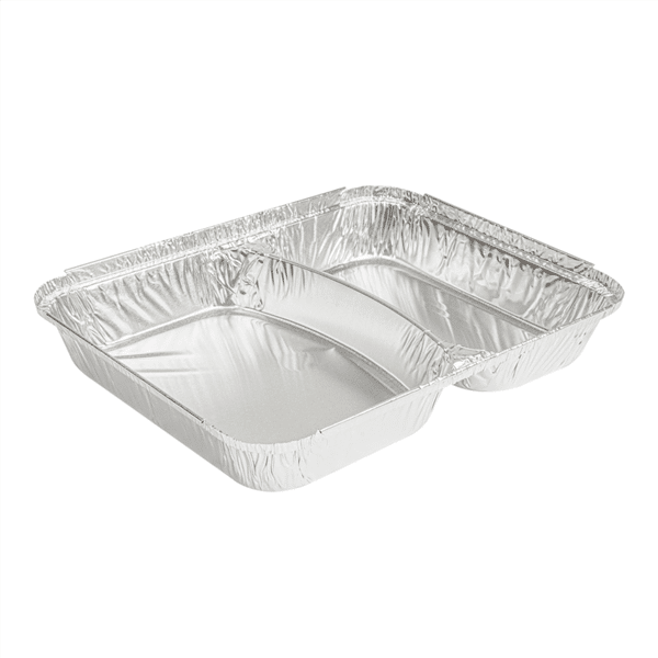 3001004950embalsantos_forma_aluminio_compartimento-1.png Forma de Alumínio com divisórias para Take Away- Pack 100uni - Diversas Medidas! – Norpack - Image 1