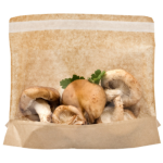 Saco Papel para comida pré-preparada, legumes ou fruta c/ base e janela auto fecho - Pack 100 unidades – Norpack - Image 3
