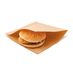 Bolsa Aberta 2 Lados Kraft Anti Gordura 35g+10LDPE 18x18,2cm Pack 100- Hamburguer / Pizza / Fritos – Norpack