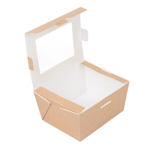Caixa Kraft c/Janela 11,2x9x6,4cm 780ml Pack 50 unidades - Take Away/Pastelaria/Bolos – Norpack - Image 4