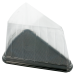 Caixa Plástica p/ Fatia de Bolo 12,4x8,75x8,2cm Pack 50 unidades – Norpack