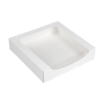 Caixa Branca c/Janela 23x23x5cm Pack 50 - Take Away/Pastelaria/Bolos/Sushi – Norpack