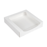 Caixa Branca c/Janela 23x23x5cm Pack 50 - Take Away/Pastelaria/Bolos/Sushi – Norpack - Image 3
