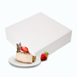 Caixa Cartão Branca c/Tampa Incorporada Pack 50 - VÁRIAS MEDIDAS - Pastelaria/ Salgadinhos / Canapés – Norpack