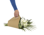 Saco Papel Kraft c/ Asa Pré-Cortada p/ Ramos de Flores 20x36,5cm – Norpack - Image 2