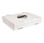 Caixa Cartão Branco Catering/ canapés/ salgadinhos / massas pizza / congelados 348Grs/m2 40x30x8cm - Take Away c/ Impressão – Norpack - Image 4