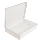 Caixa Cartão Branco Catering/ canapés/ salgadinhos / massas pizza / congelados 348Grs/m2 40x30x8cm – Norpack - Image 2