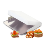 Caixa Cartolina Branco Catering/ canapés/ salgadinhos 275Grs/m2 19x28cm – Norpack - Image 3