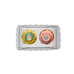 Caixa Cartolina Branca c/ tampa Pvc 2 Cupcakes – Norpack - Image 4