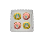 Caixa Cartolina Branca c/ tampa Pvc 4 Cupcakes – Norpack - Image 4