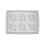Caixa Cartolina Branca c/ tampa Pvc 6 Cupcakes – Norpack - Image 8