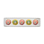 Caixa Cartolina Branca c/ tampa Pvc 5 Cupcakes – Norpack - Image 3
