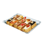 Bandeja Cartão Gourmet / Catering 1100 G/M2 32x42cm Prateado/ Ouro Pack 25 un. – Norpack