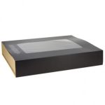 Caixa Cartão kraft / Preto Tabuleiro c/ tampa 35x29x6cm- Take Away / Presunto – Norpack - Image 8