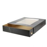 Caixa Cartão kraft / Preto Tabuleiro c/ tampa 35x29x6cm- Take Away / Presunto – Norpack - Image 2