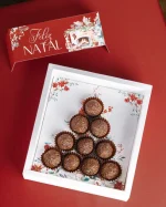 Caixa Cartolina C/ Tampa PVC p/ 10 Brigadeiros Natal "Quebra Nozes" – Norpack - Image 2