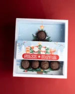 Caixa Cartolina C/ Tampa PVC p/ 10 Brigadeiros Natal "Magia" – Norpack - Image 4